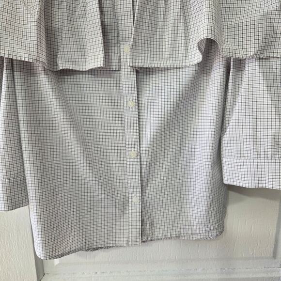 Worthington button-front open shoulder Blouse womans size Small - Picture 5 of 8